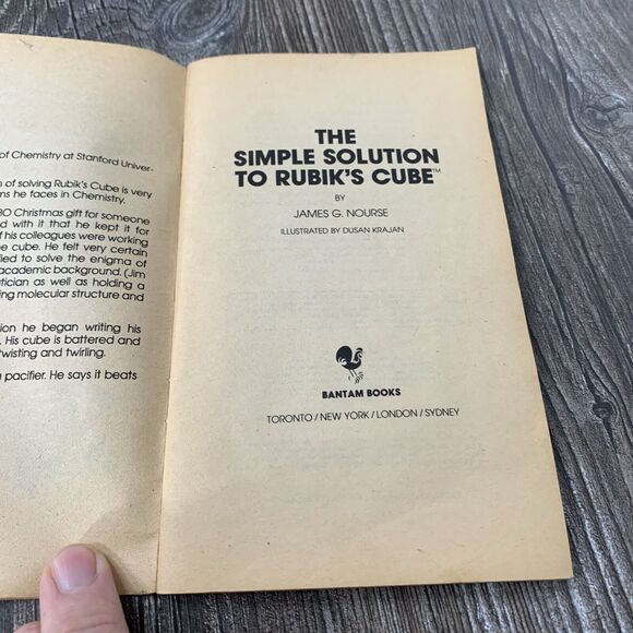 1981 The Simple Solution To Rubik's Cube by James G. Nourse 1981 - Picture 4 of 9